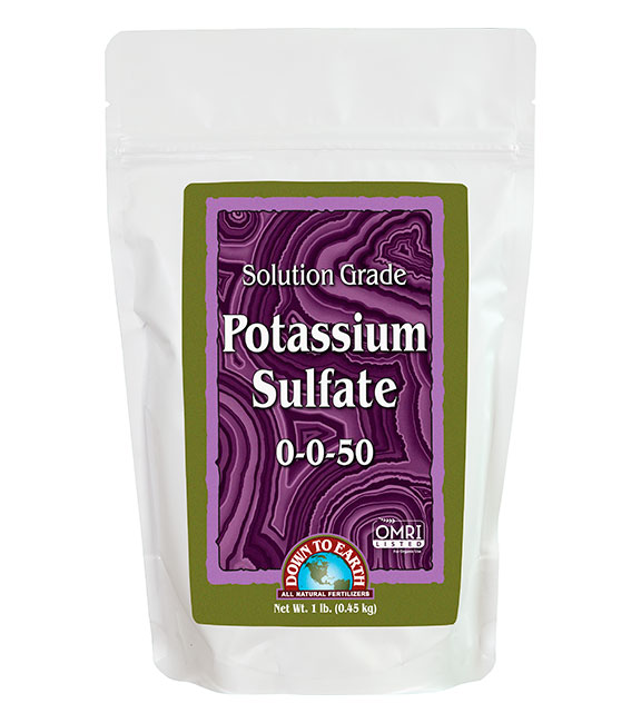 Down to Earth Solution Grade Potassium Sulfate, 1lb   