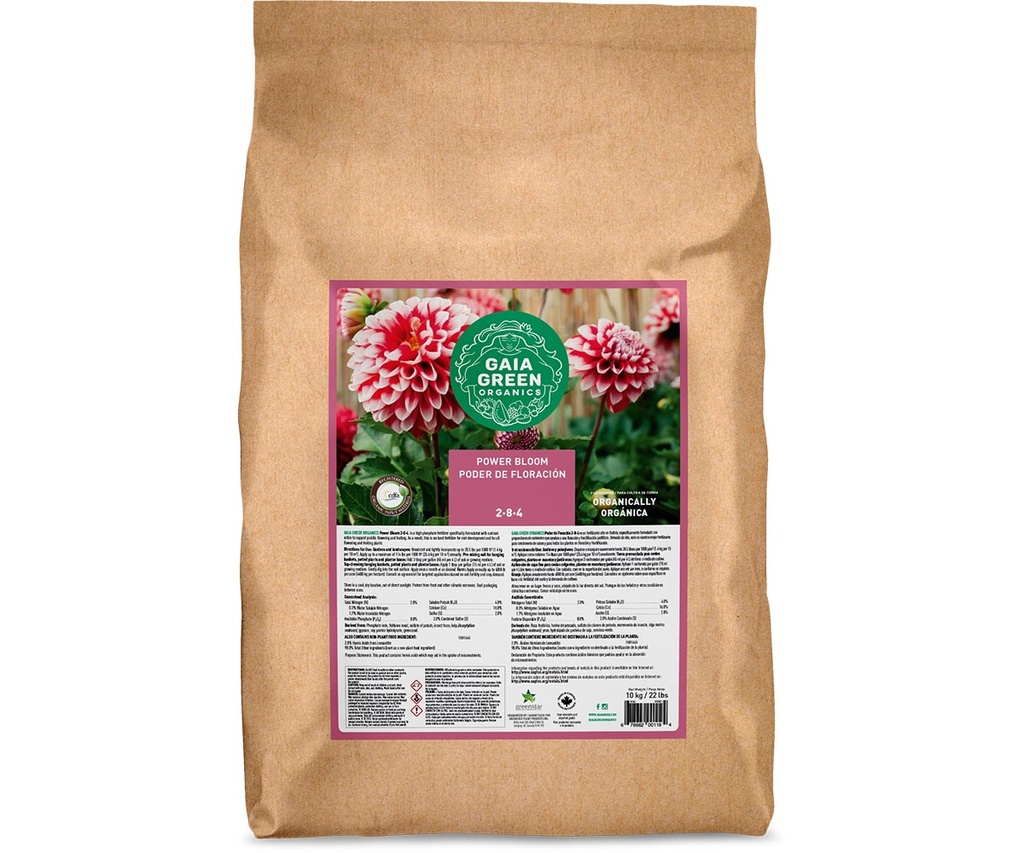 Gaia Green Organics, Power Bloom, 10 kg Bag