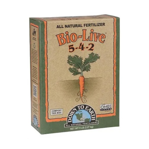 [7828] Down To Earth Bio-live 5-4-2, 5lb *no Hi*