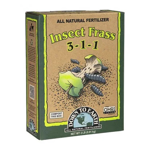 [DTEOIF2lb] Down to Earth, Organic Insect Frass 2lb, 3-1-1