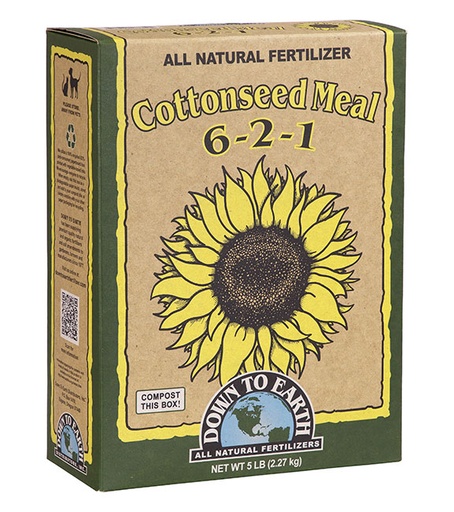 [DTE07859] Down to Earth Cotton Seed Meal 6-2-1, 5lb 